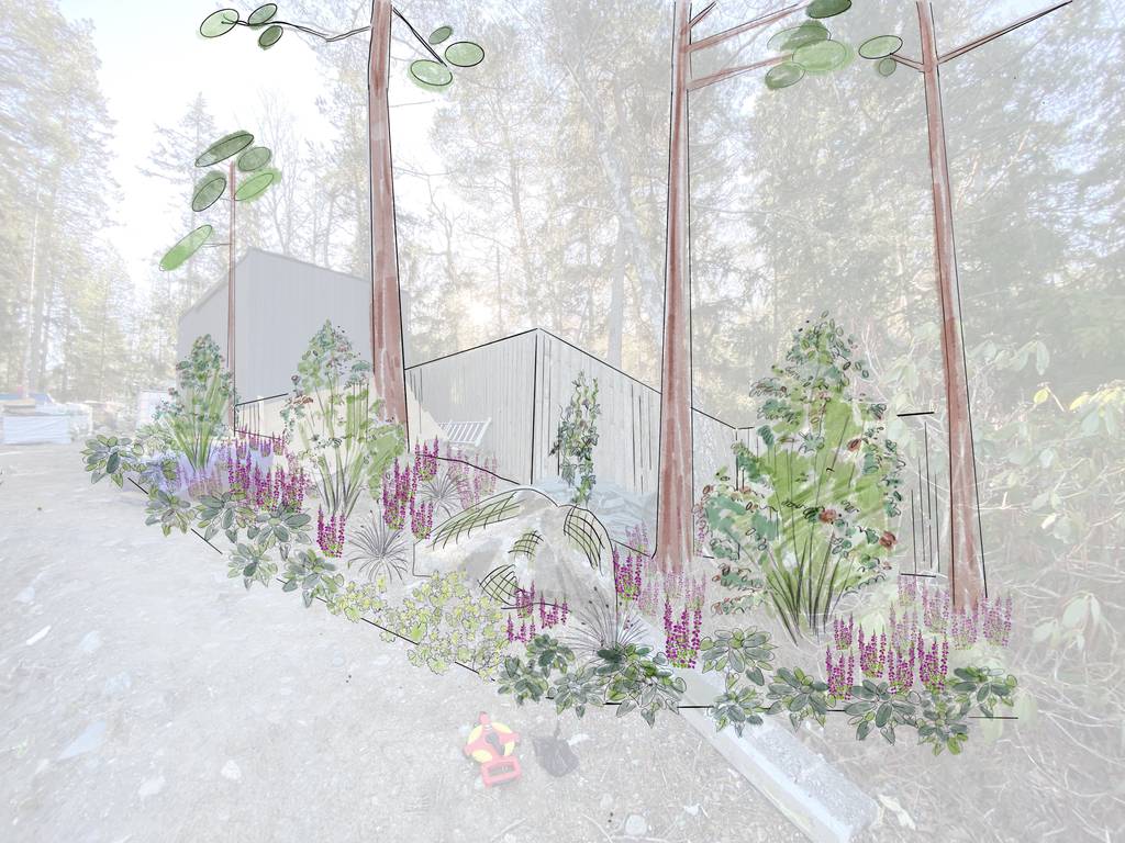 Bild 5 av referensprojekt Design, växtförslag, ritningar