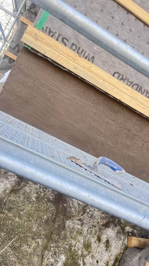 Bild 2 av referensprojekt Putsning sockel