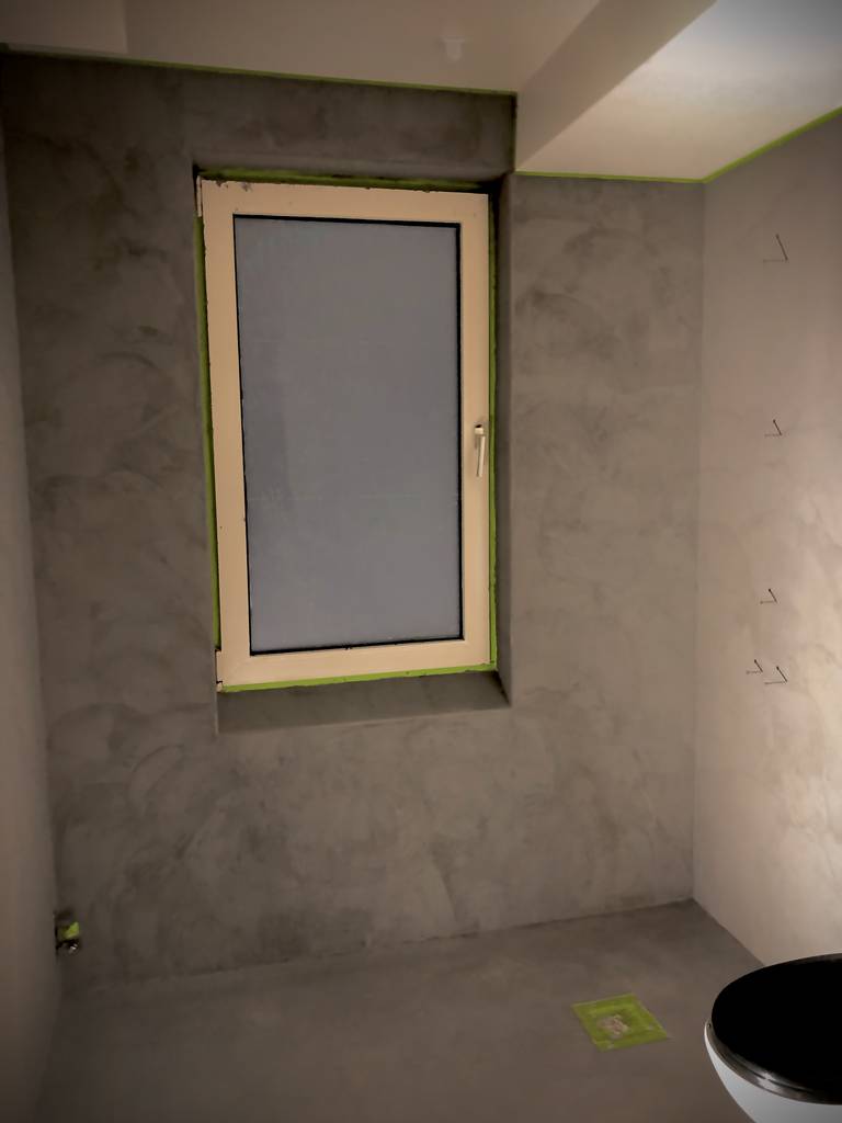 Bild 1 av referensprojekt Microcement badrum