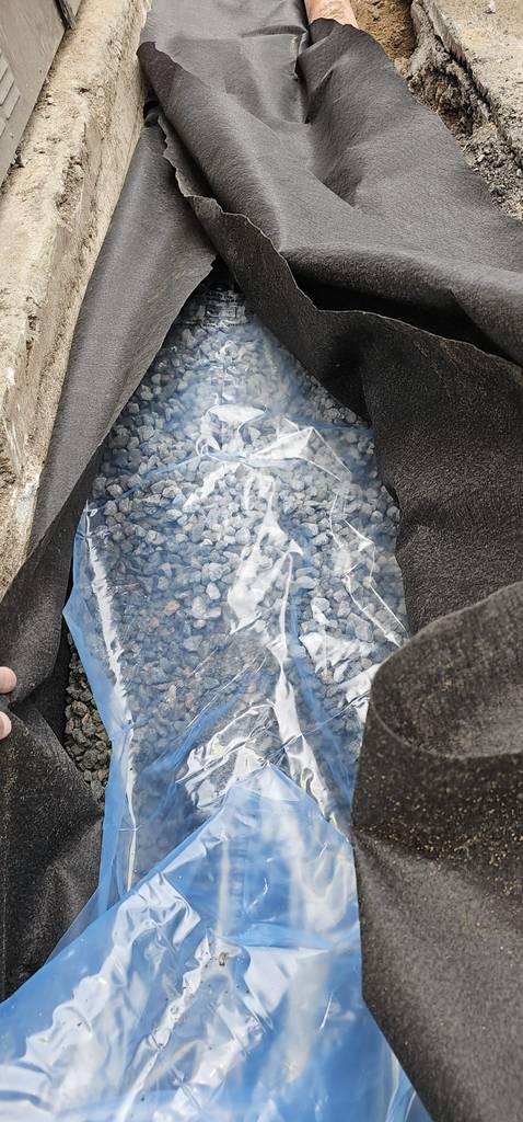 Bild 19 av referensprojekt Dränering, putsning och radonskydd.