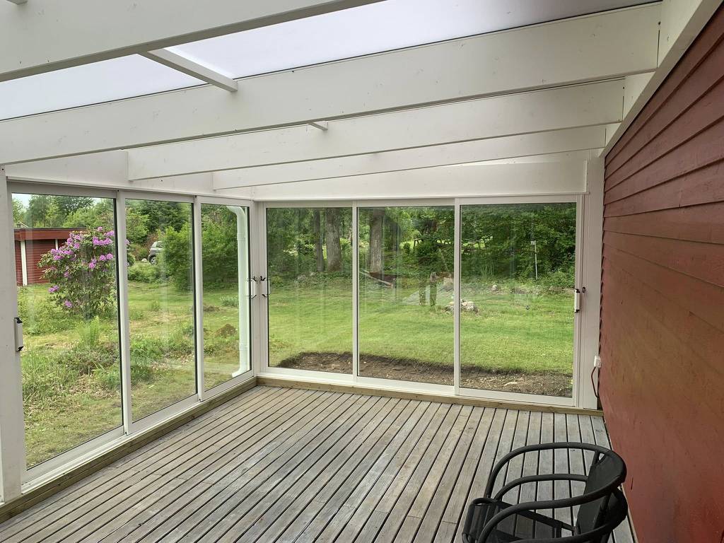 Bild 4 av referensprojekt Från första ritning till färdigmonterat uterum