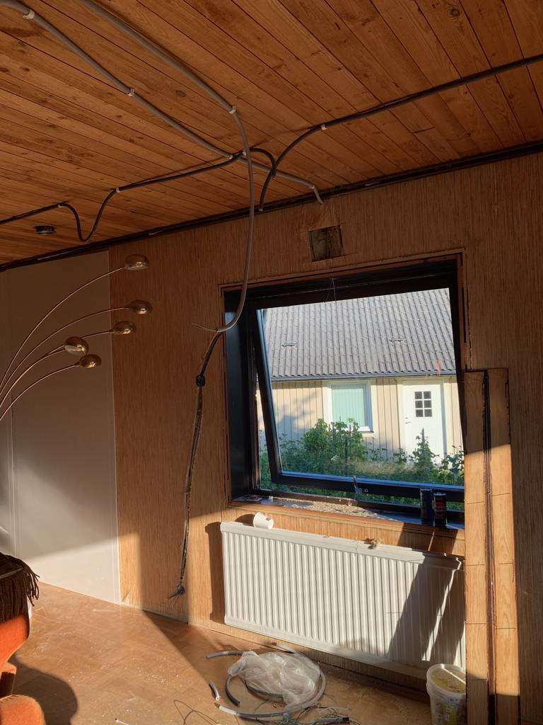 Bild 2 av referensprojekt Vardagsrum renovering