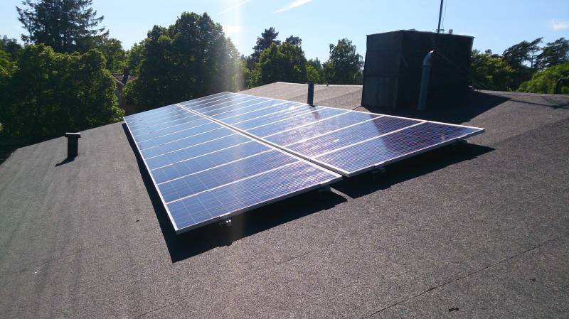 Bild 1 av referensprojekt Montering solceller.