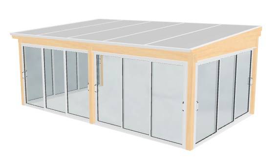 Bild 1 av referensprojekt Från första ritning till färdigmonterat uterum