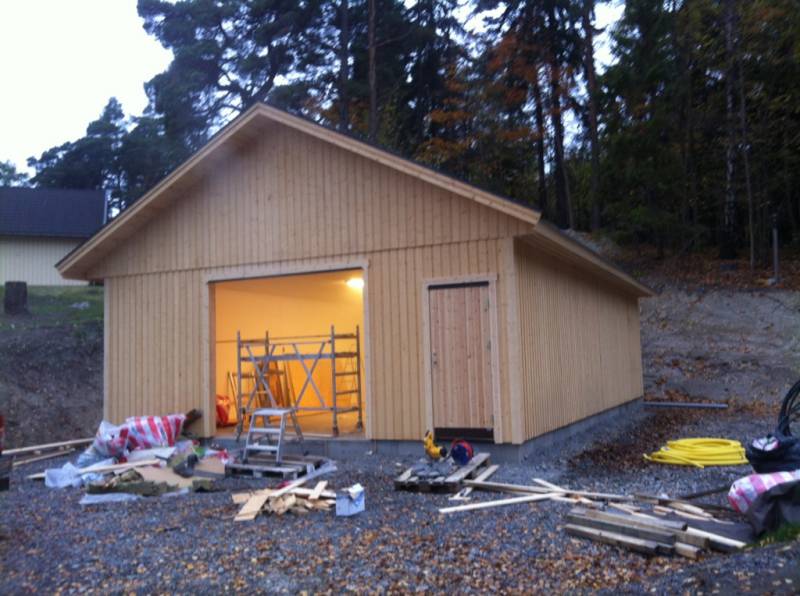 Bild 4 av referensprojekt Garage bygge 80m2  Djurö