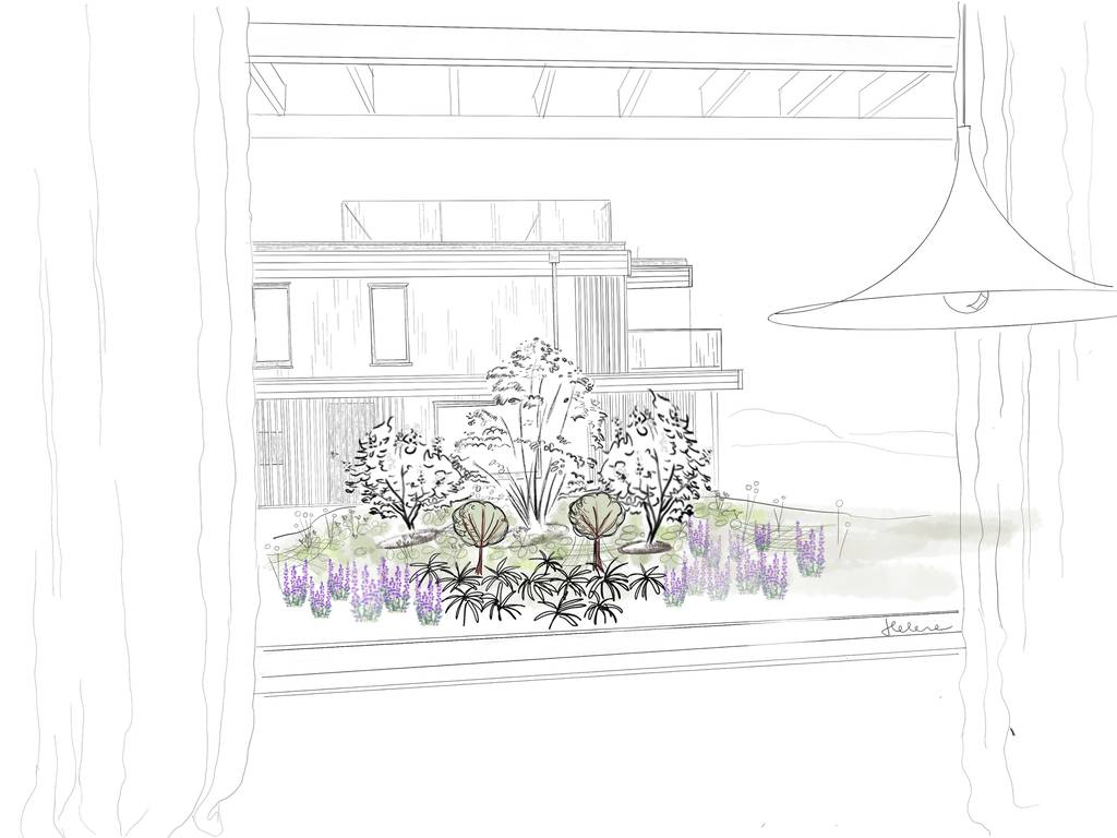 Bild 18 av referensprojekt Design, växtförslag, ritningar