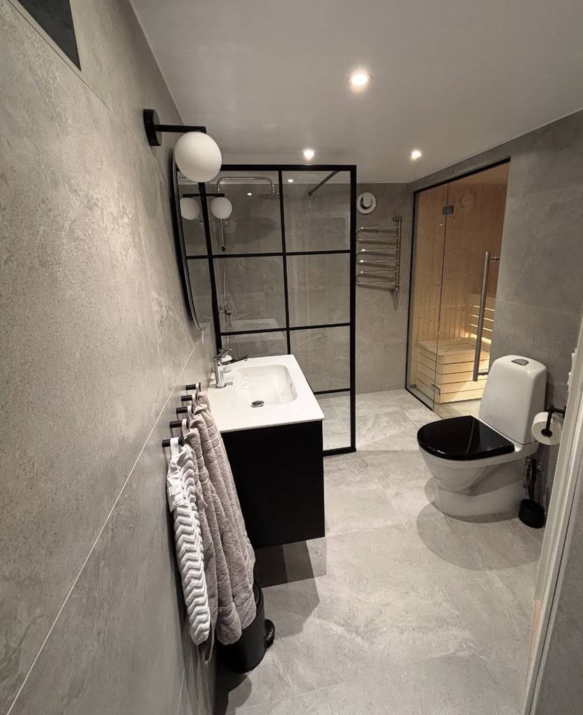 Bild 4 av referensprojekt Totalrenovering av badrum + bastu