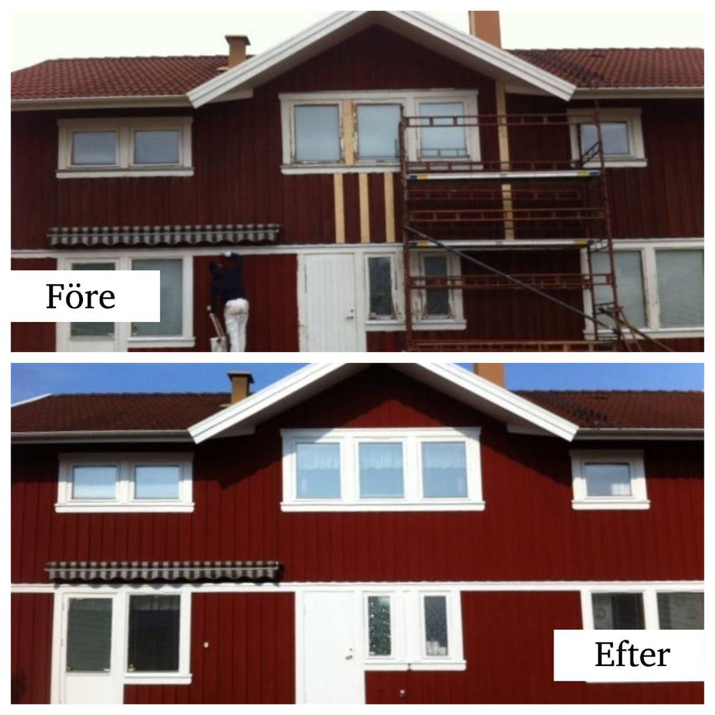 Bild 1 av referensprojekt Målning av hus i Torslanda