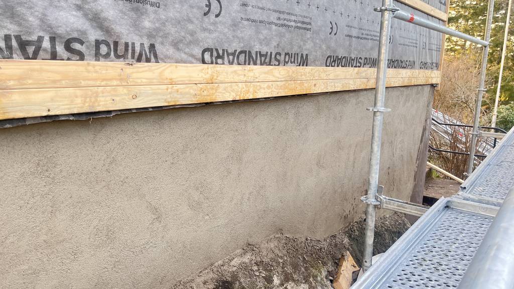 Bild 3 av referensprojekt Putsning sockel