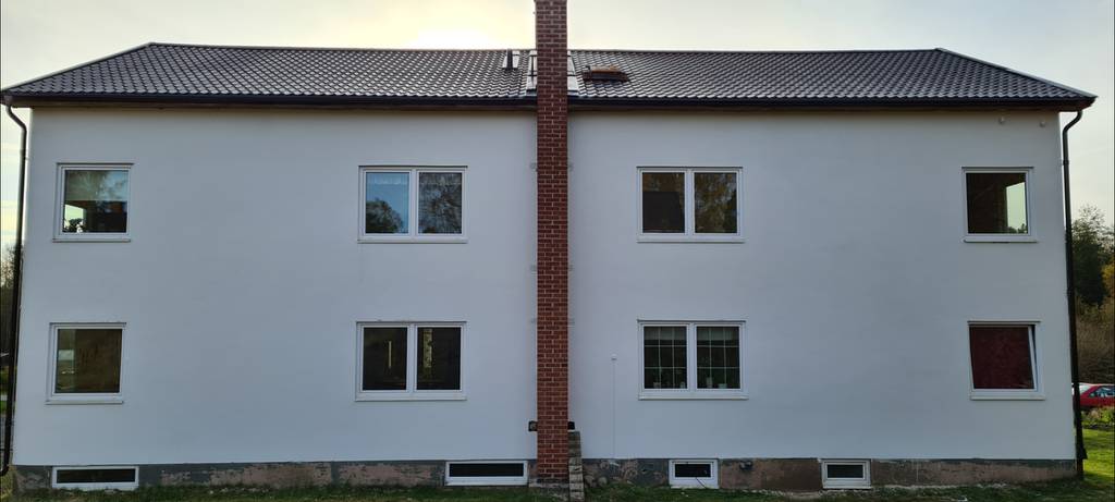 Bild 2 av referensprojekt Fasadrenovering