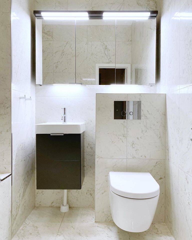 Bild 1 av referensprojekt Total badrumsrenovering i Danderyd