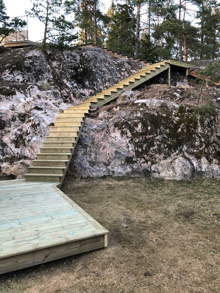 Bild 1 av referensprojekt Byggnadtion av en trappa i södra Stockholm