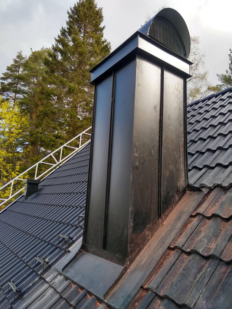 Bild 1 av referensprojekt skorsten för privatkunden i Vallda