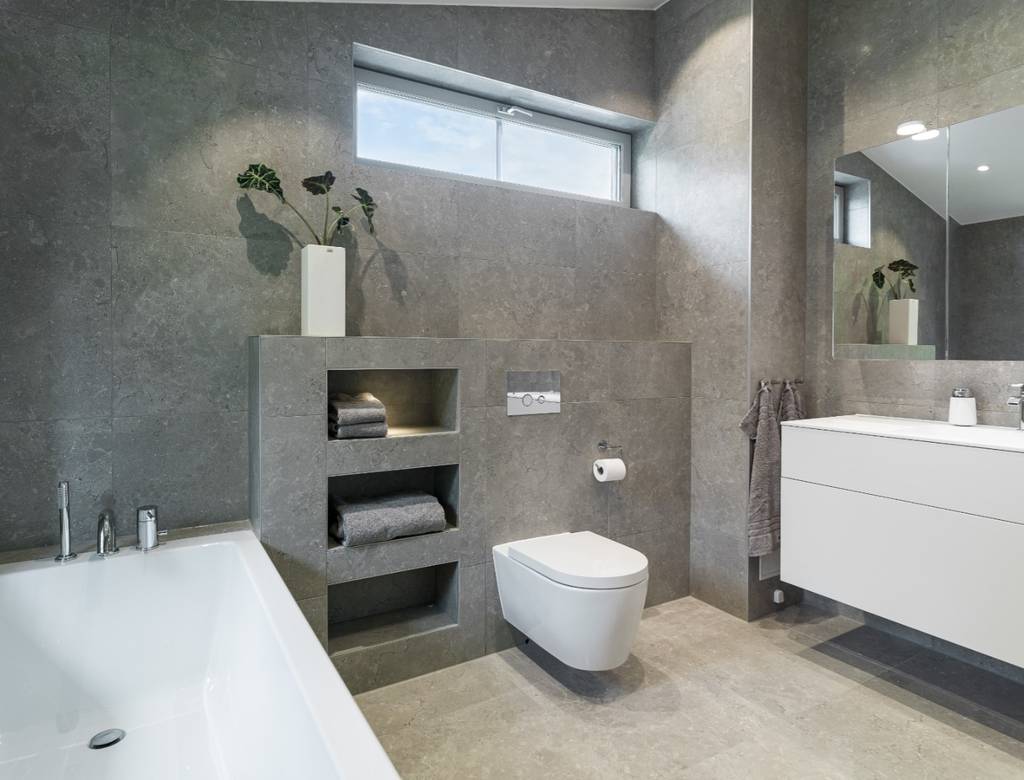 Bild 2 av referensprojekt Total badrumsrenovering i villa på Värmdö