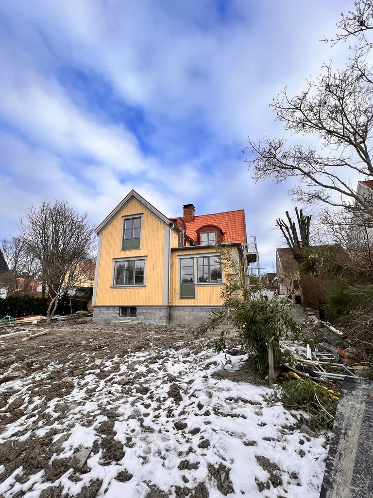 Bild 10 av referensprojekt Totalrenovering av villa med tillbyggnad