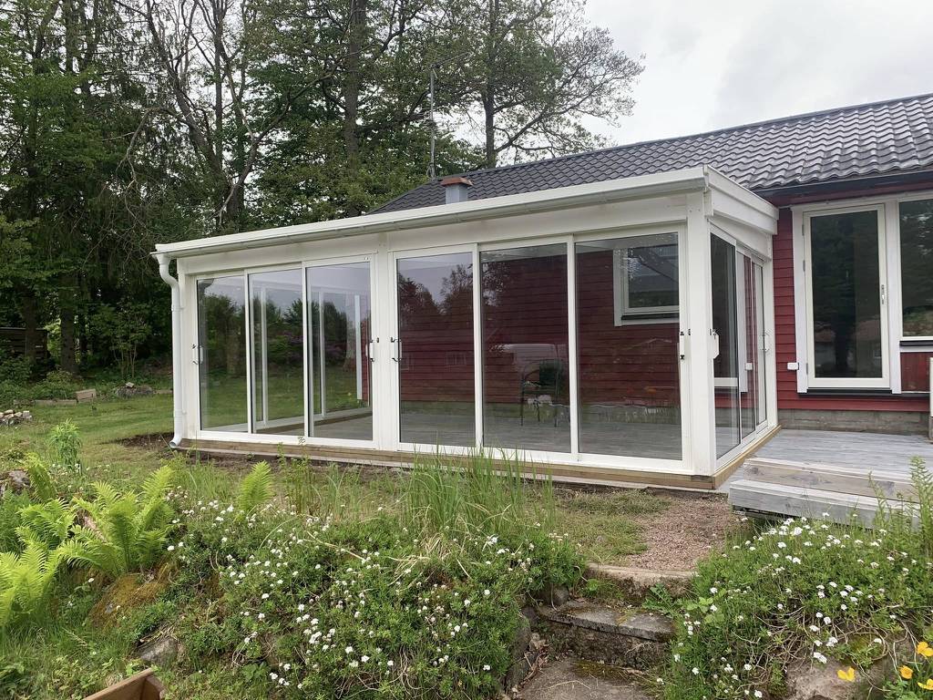 Bild 3 av referensprojekt Från första ritning till färdigmonterat uterum