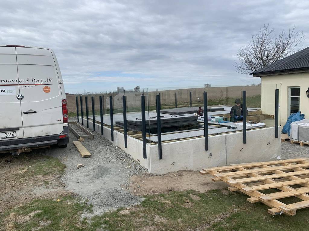 Bild 2 av referensprojekt Glasräcke i Örum