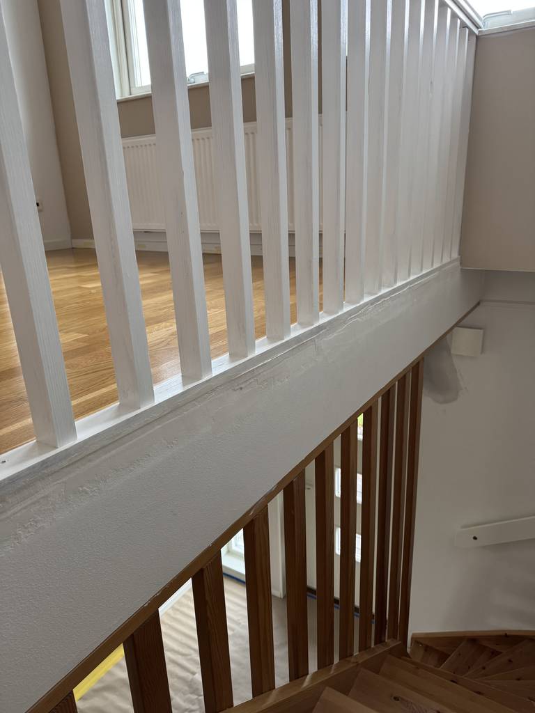 Bild 1 av referensprojekt Byte av trappräcke  Nyköping