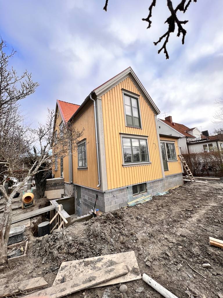 Bild 9 av referensprojekt Totalrenovering av villa med tillbyggnad