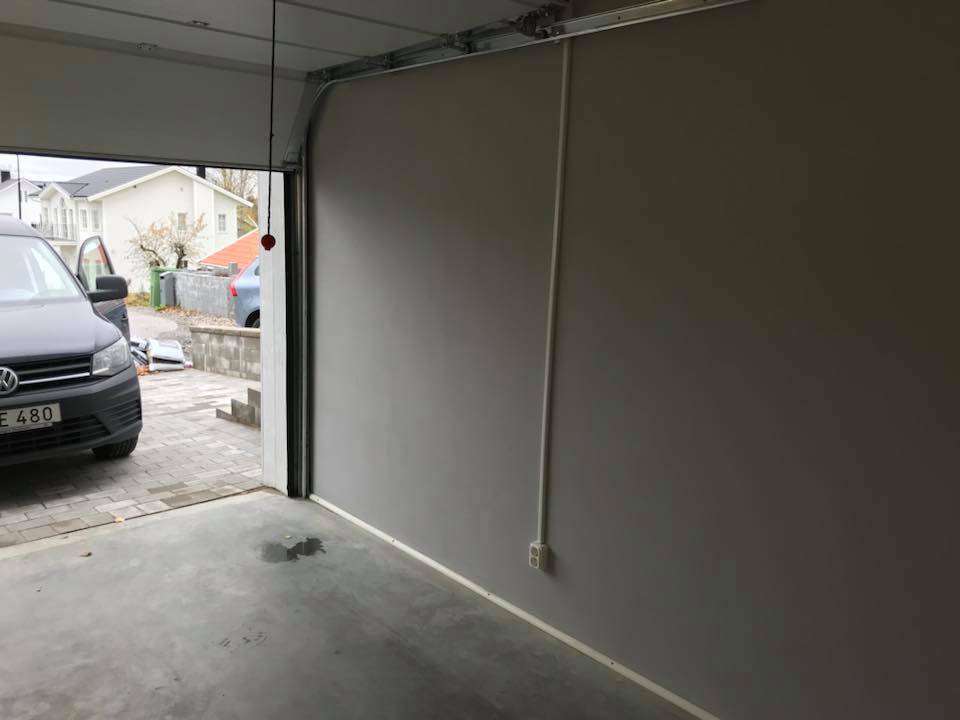 Bild 3 av referensprojekt Elinstallationer i nybyggt garage Huddinge