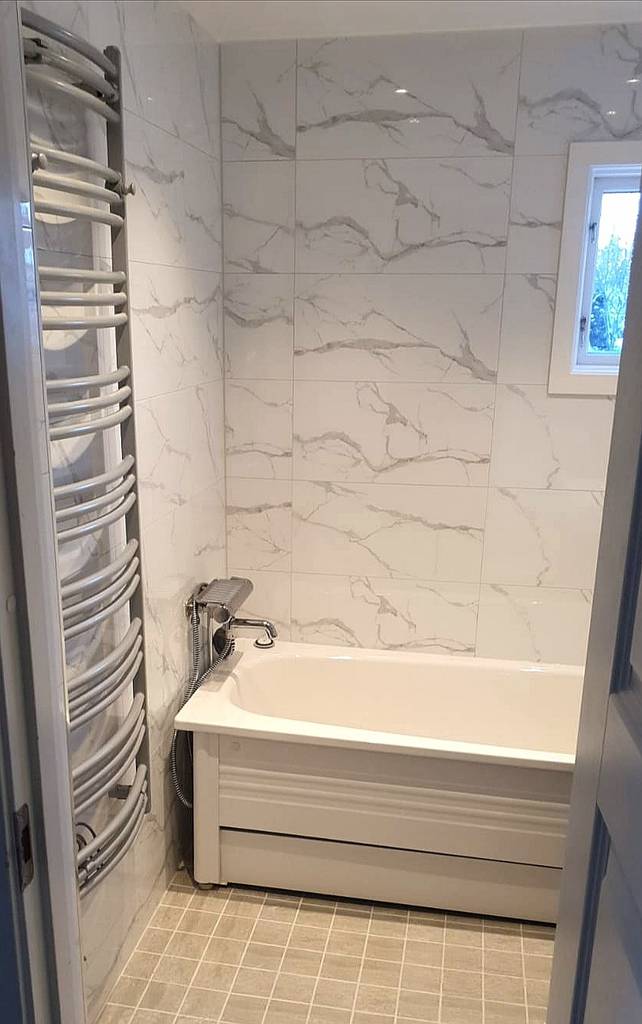 Bild 1 av referensprojekt Total badrumsrenovering Åkersberga