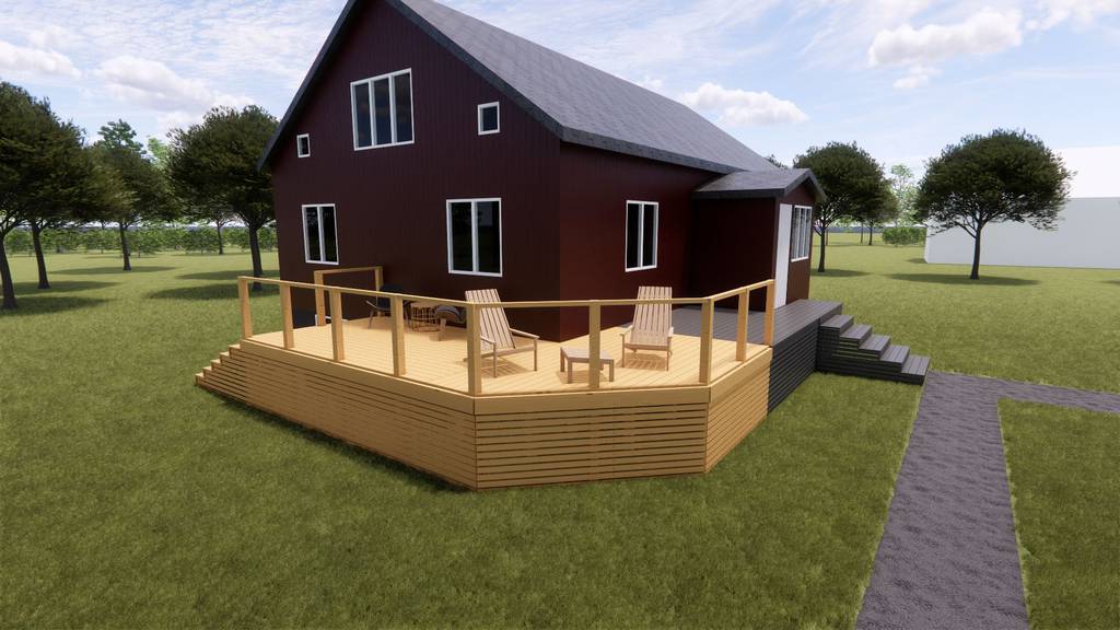 Bild 6 av referensprojekt utbyggnad av terrass