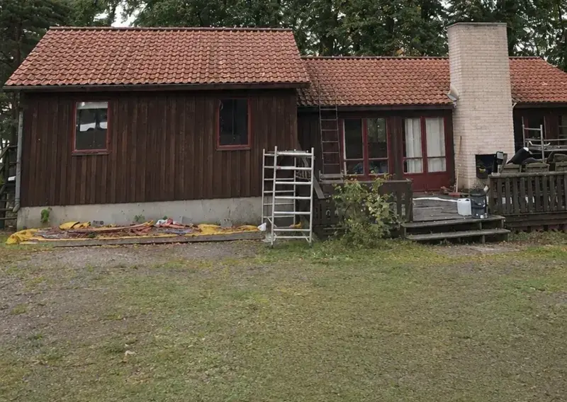 Bild 1 av referensprojekt Takbyte på Värmdö